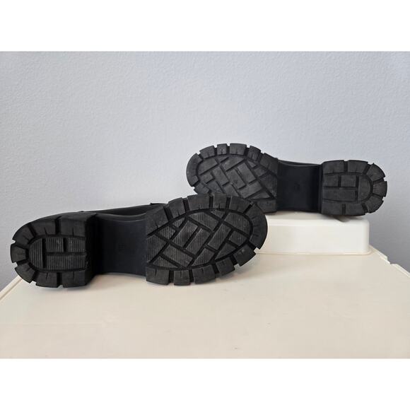 Cushionaire Chunky Black Lug Sole Loafers Womens 11 Platform Memory Foam Y2K - Picture 3 of 10